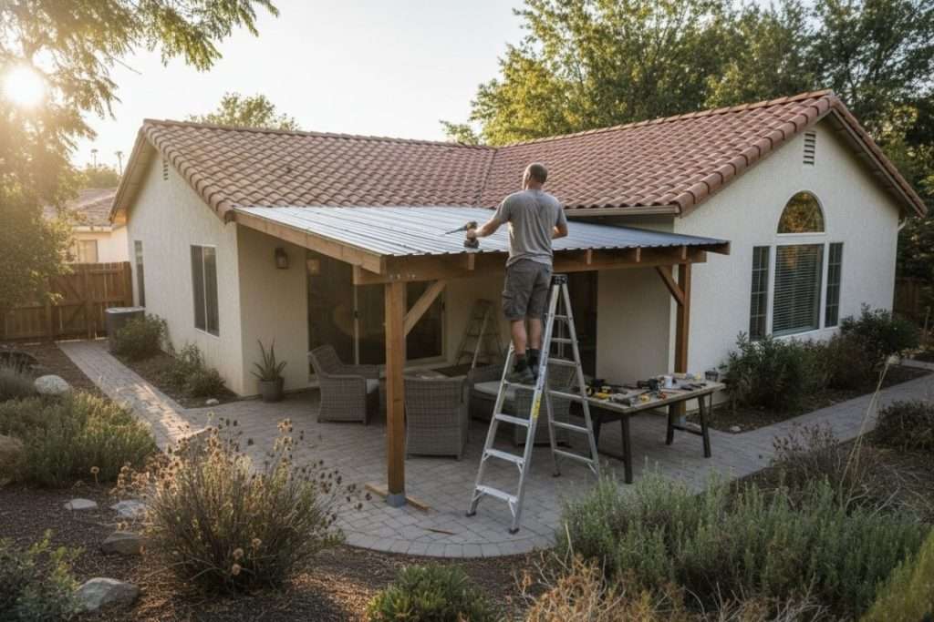 Faire une avancée de toit pour sa terrasse : le guide
