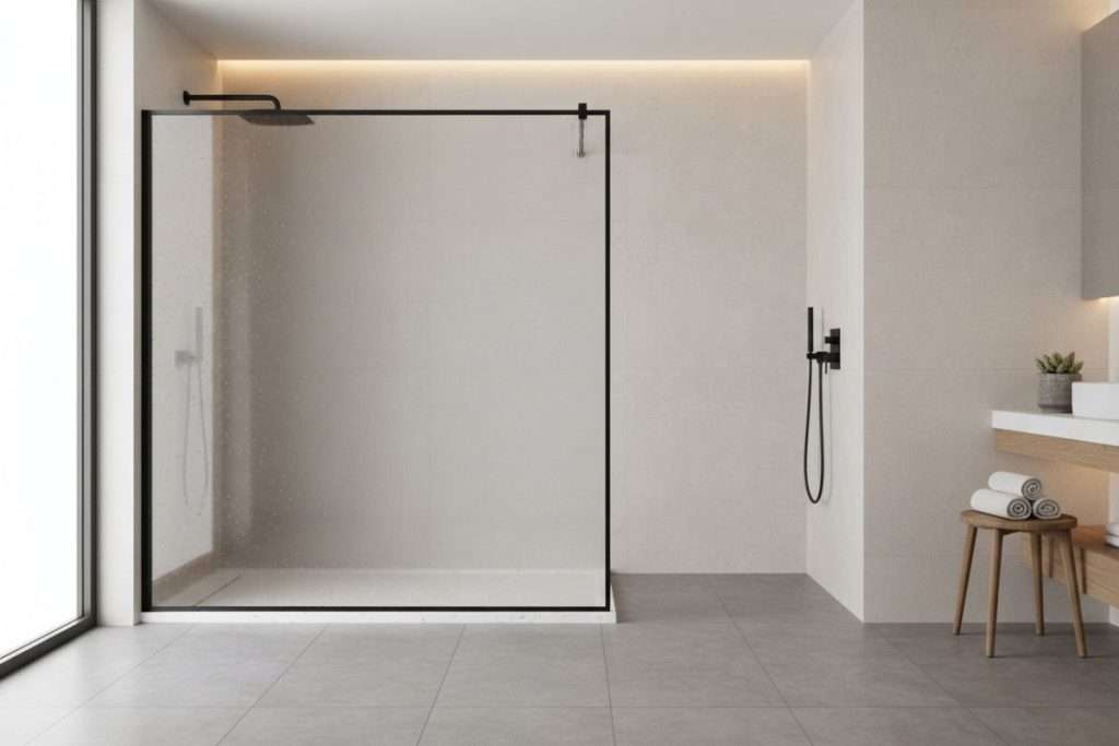 Cloison douche placo mi-hauteur : esthétique et fonctionnelle