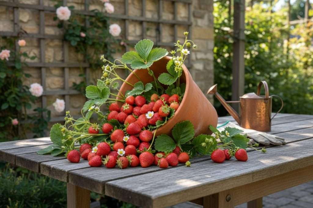 Fraise en pot : réussir sa culture du plant à la récolte