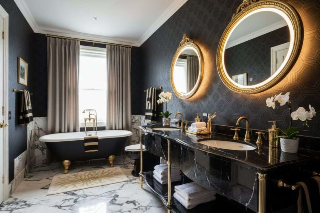 Salle de bain noir et or : l’alliance parfaite du chic et du luxe