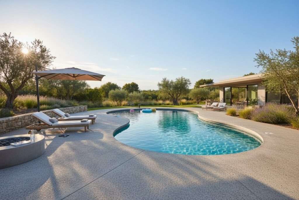 Terrasse piscine béton : options, coûts et réalisation