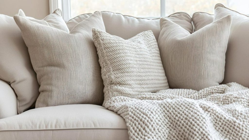 Uni, imprimé, brodé : bien choisir ses coussins pour sublimer l’intérieur