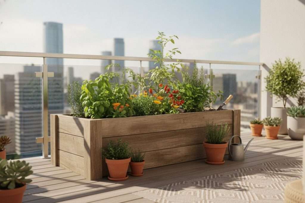 Carré potager sur balcon : culture et entretien facile