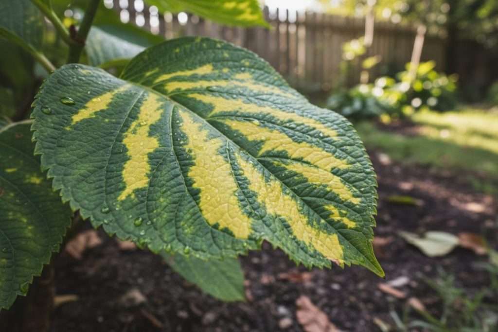 Hortensia au feuillage jaune : causes et solutions