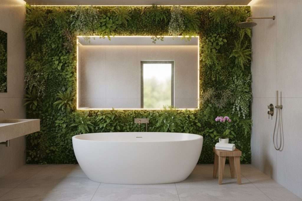 Mur végétal salle de bain : naturel, artificiel ou stabilisé ?